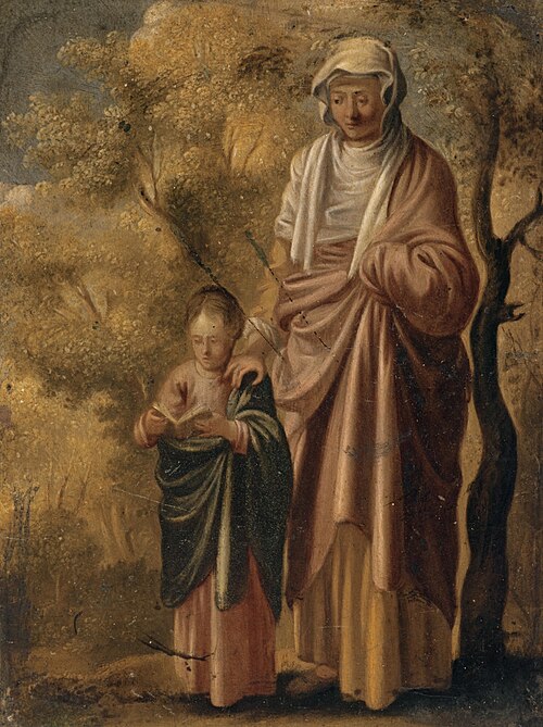 The Young Virgin Mary with Saint Anne, 1620, Adam Elsheimer