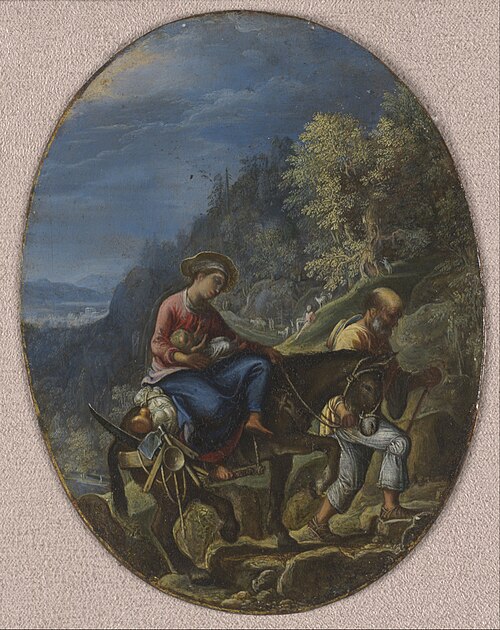 La fuite en Egypte, 1605, Adam Elsheimer