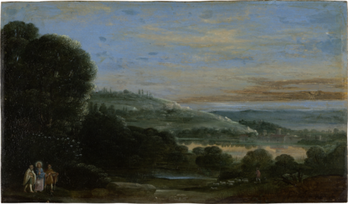 Landscape with the Walk to Emmaus, 1607, Adam Elsheimer