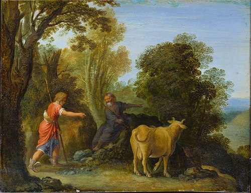 Mercury and Battus, 1607, Adam Elsheimer