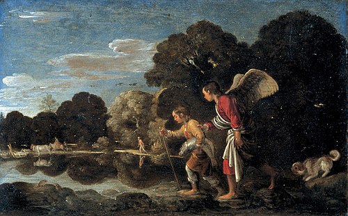 Tobias and the Angel, 1607, Adam Elsheimer