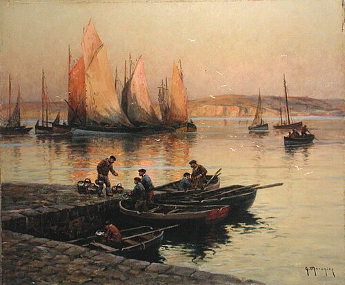 Sunset, 1900, Georges Maroniez