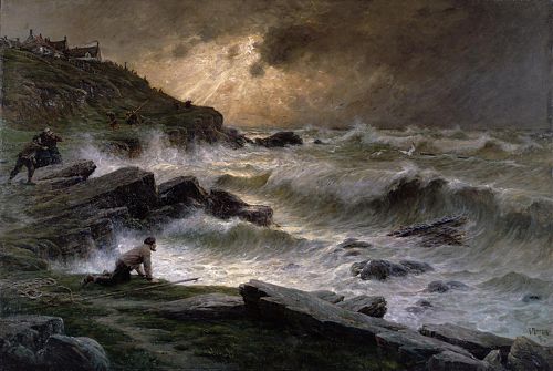 Wreckers off the Brittany Coast, 1911, Georges Maroniez