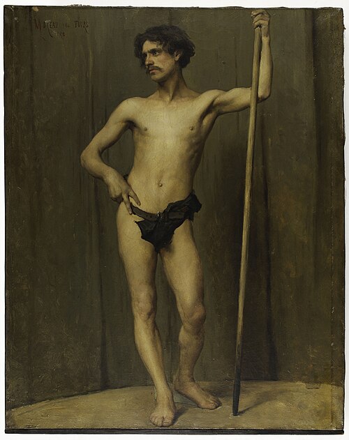 Etude de figure d'après le modèle vivant (concours pour le prix de Rome), 1878, Georges Moreau de Tours