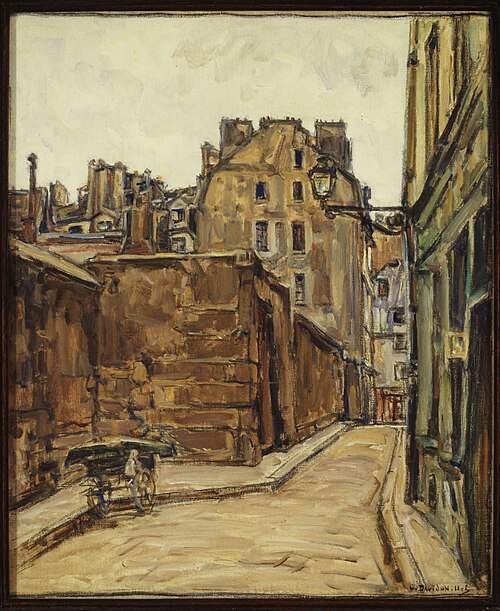 La rue Saint-Julien-le-Pauvre, 1925, Germain David-Nillet