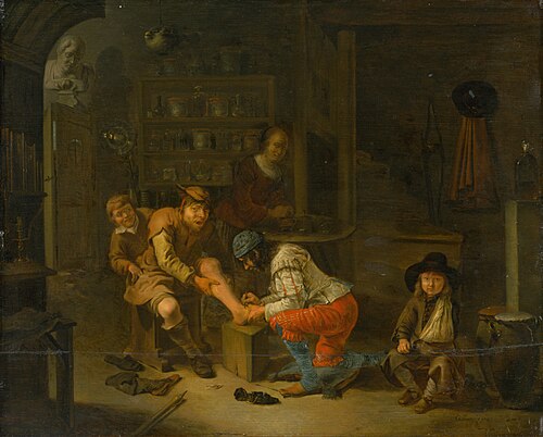 At the Apothecary's, 1656, Gerrit Lundens
