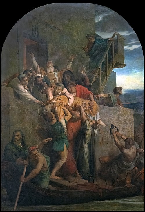 Martyr Chrétien descendu dans une barque, 1855, Alexandre Cabanel