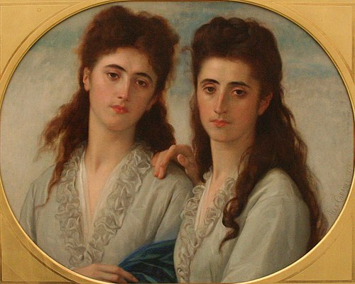 Portrait de mesdemoiselles Sophie et Berthe Cabanel, 1872, Alexandre Cabanel