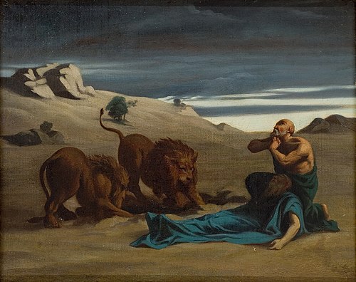 Saint Paul entouré par les lions, 1843, Alexandre Cabanel