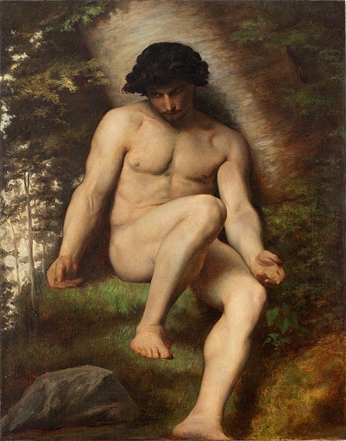 Étude pour le Paradis perdu: Adam, 1865, Alexandre Cabanel