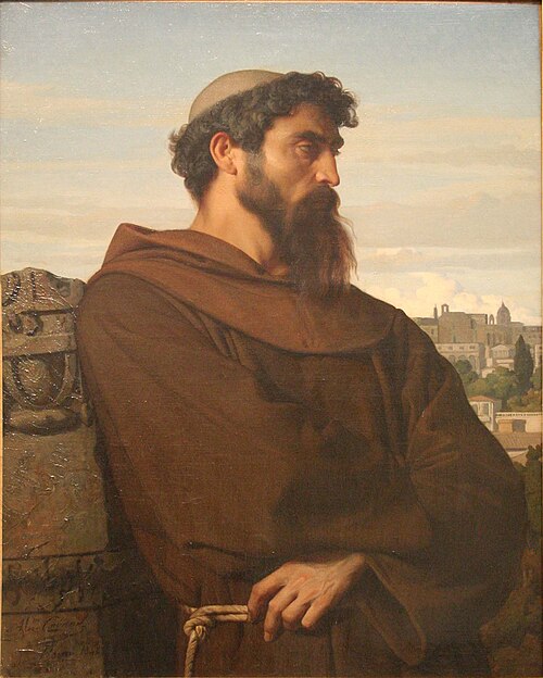 Un penseur, jeune moine romain, 1848, Alexandre Cabanel