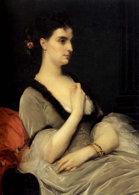 Portrait Of Countess E A Vorontsova Dashkova, , Alexandre Cabanel