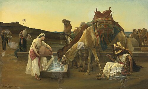 Rebecca et Eliézer, 1883, Alexandre Cabanel