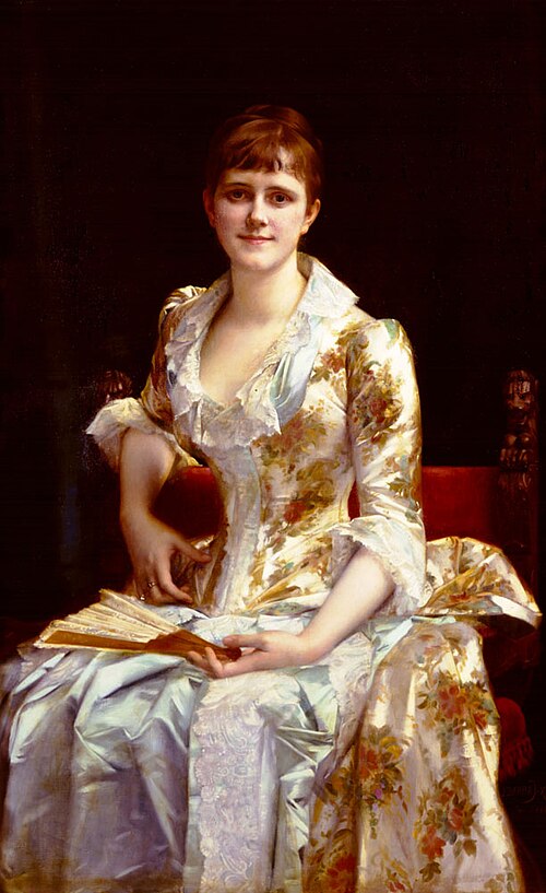 Portrait Of Young Lady, , Alexandre Cabanel