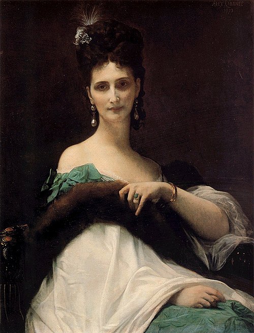 La Comtesse De Keller (marquise de Saint Yves d'Alveydre), 1873, Alexandre Cabanel