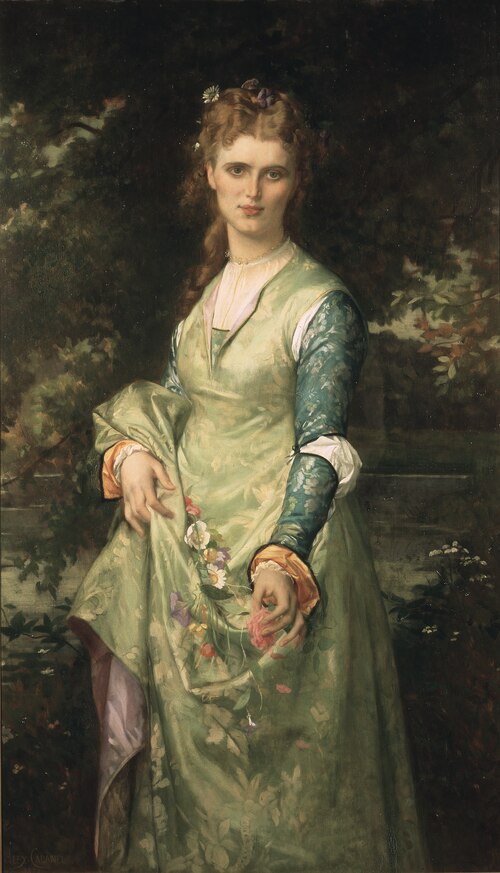 Christina Nilsson, 1843-1921, opera-singer, as Ofelia, 1873, Alexandre Cabanel