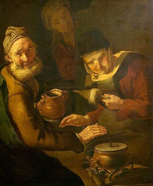 Peasants Warming Themselves, , Giacomo Francesco Cipper