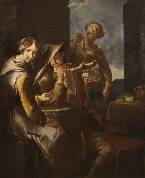Man Lighting a Pipe, , Giacomo Francesco Cipper