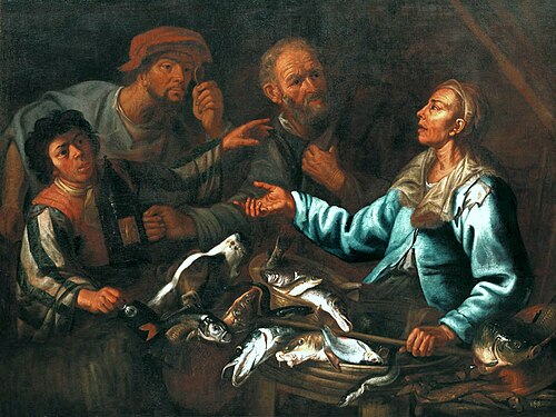 Vendeurs de poissons., , Giacomo Francesco Cipper