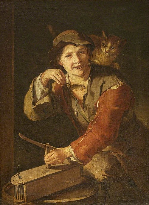A Boy with a Mousetrap holding a Mouse, 1710, Giacomo Francesco Cipper