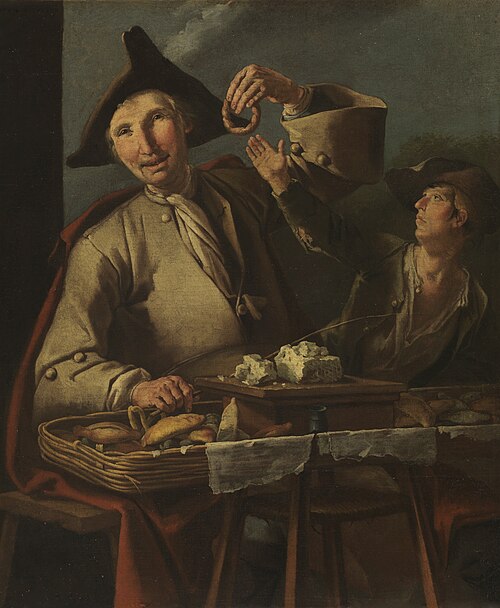 Doughnut vendor, 1601, Giacomo Francesco Cipper