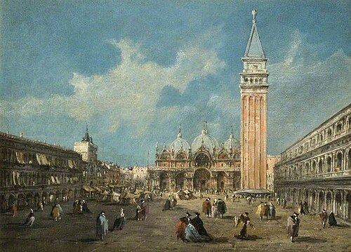 Piazza San Marco, Venice, Italy, 1800, Giacomo Guardi