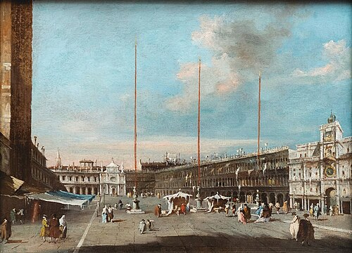 St Mark's Square, Venice, 1800, Giacomo Guardi