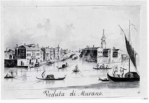View of Murano, 1804, Giacomo Guardi