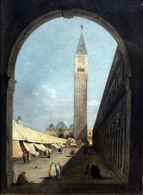 Saint Mark’s Square in Venice, 1795, Giacomo Guardi