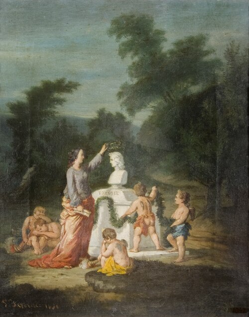 Al·legoria de la victòria (Coronación de Virgilio), 1851, Gilbert de Séverac
