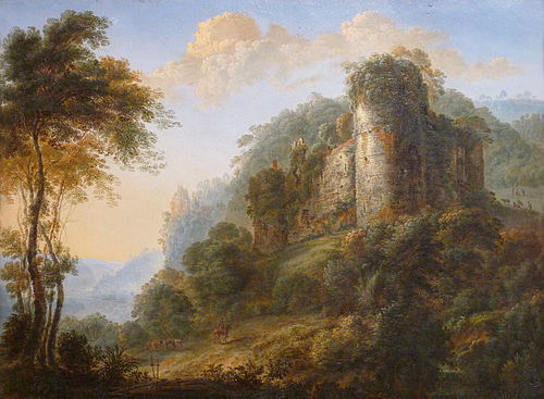 Paysage avec ruines de château, 1650, Gillis Neyts