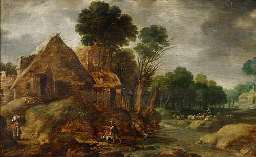 Landscape with a farm, 1650, Gillis Peeters