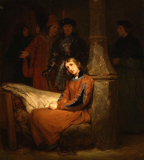 Jeanne d'Arc en prison, 1833, Gillot Saint-Evre