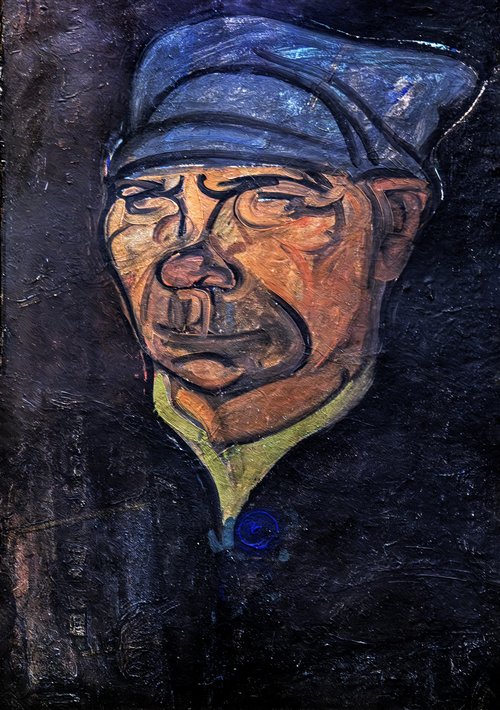 Tête de pêcheur - Pêcheur buranais, 1912, Gino Rossi