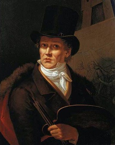 Portrait de l'artiste, 1815, Gioacchino Serangeli