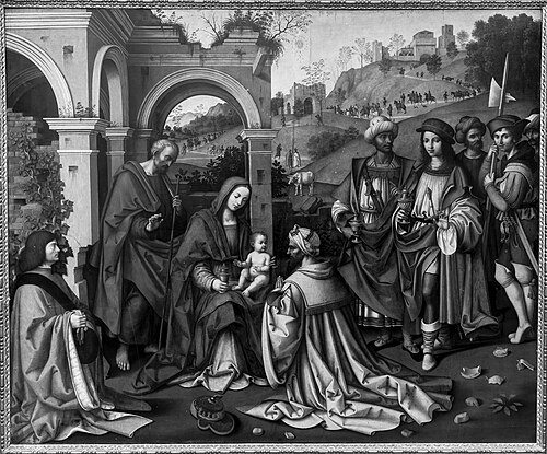 Adoration of the Kings, 1500, Giovan Battista Bertucci il Giovane