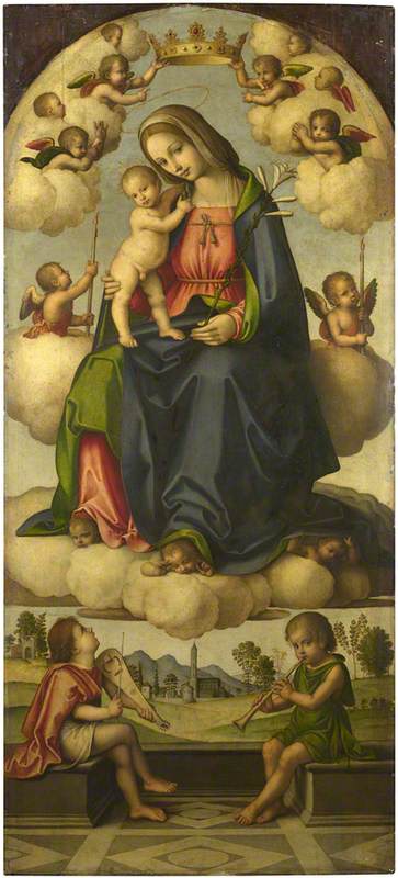 The Virgin and Child in Glory, 1514, Giovan Battista Bertucci il Giovane