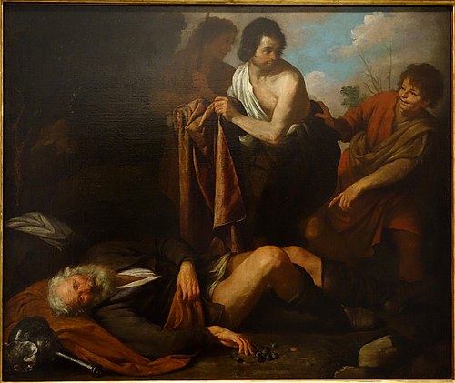 Noah's Inebriation, 1630, Giovanni Andrea de Ferrari