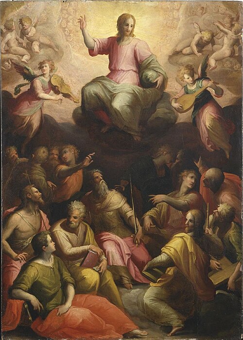Christ in Glory with Apostles and Saints, 1586, Giovanni Balducci