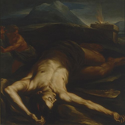 death of Abel, 1683, Giovanni Battista Benaschi