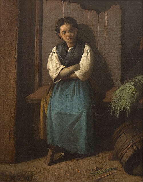 Seated woman, 1869, Giovanni Costa