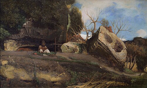 Brugnoletta in Noonday Repose, 1858, Giovanni Costa