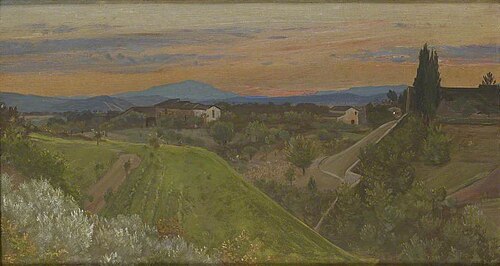 View of Monte Amiata, Tuscany, 1880, Giovanni Costa