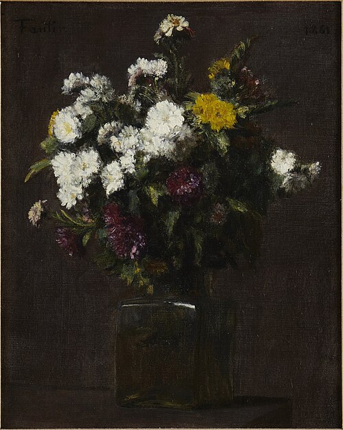 Vase of Flowers, 1861, Henri Fantin-Latour