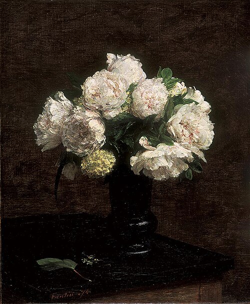 Pivoines blanches et boules-de-neige, 1874, Henri Fantin-Latour