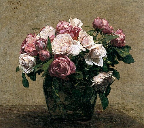 Pink Roses, 1881, Henri Fantin-Latour