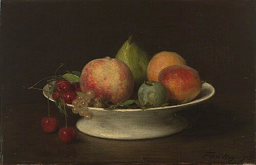 Still Life with Fruit, 1875, Henri Fantin-Latour