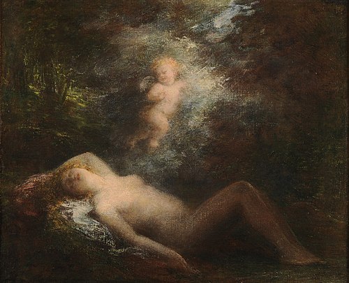 Nymphe endormie, 1850, Henri Fantin-Latour