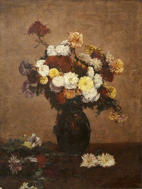 Flowers in a Vase, 1872, Henri Fantin-Latour