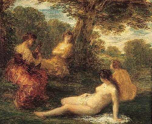 A Casual Conservation (La causerie), , Henri Fantin-Latour